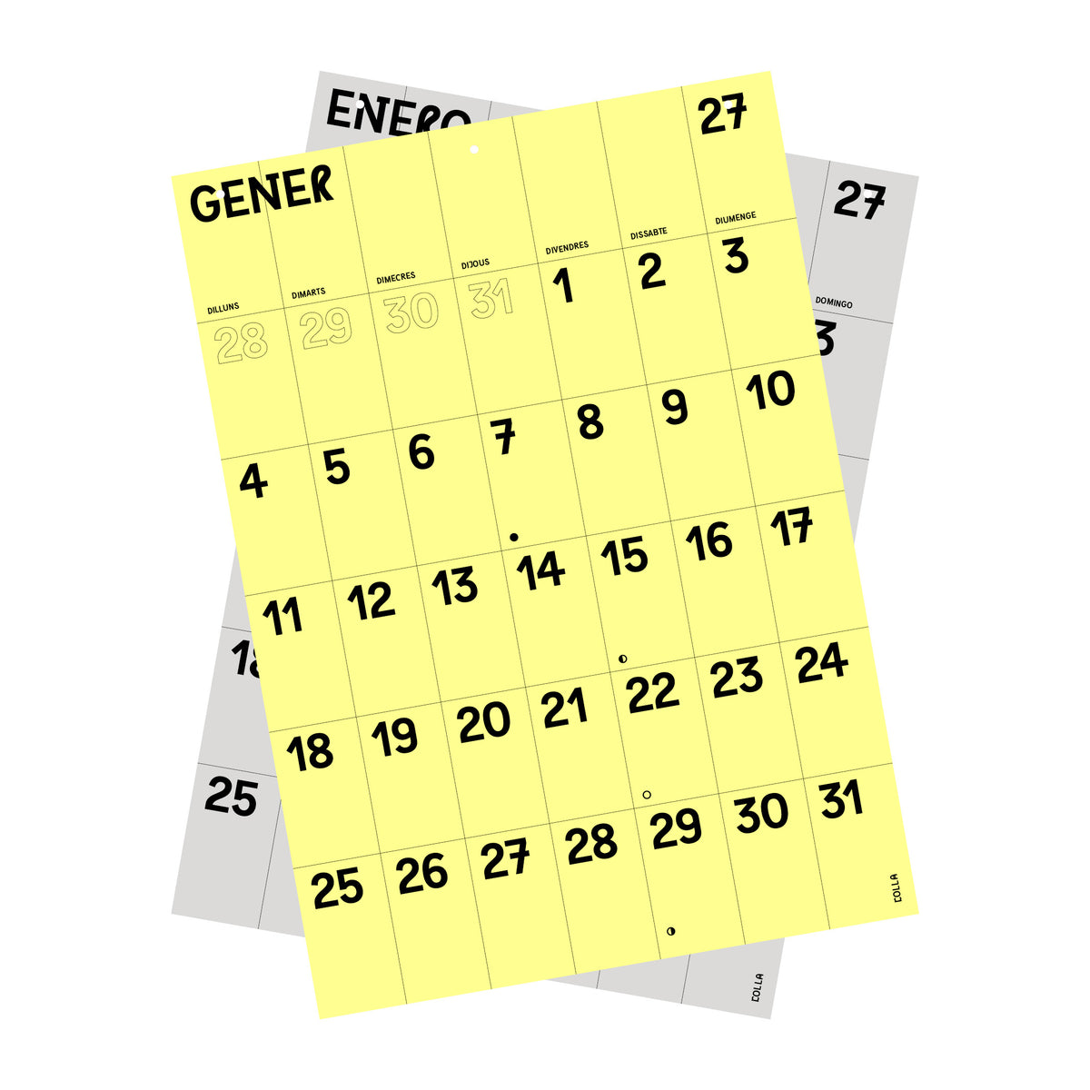 CALENDARIO PARED 2027