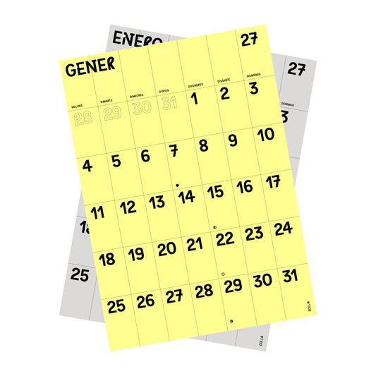 CALENDARIO PARED 2027