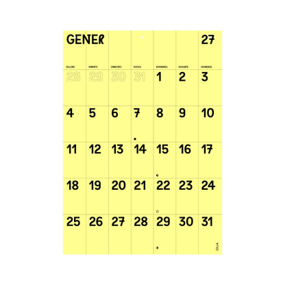 CALENDARIO PARED 2027