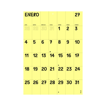 CALENDARIO PARED 2027