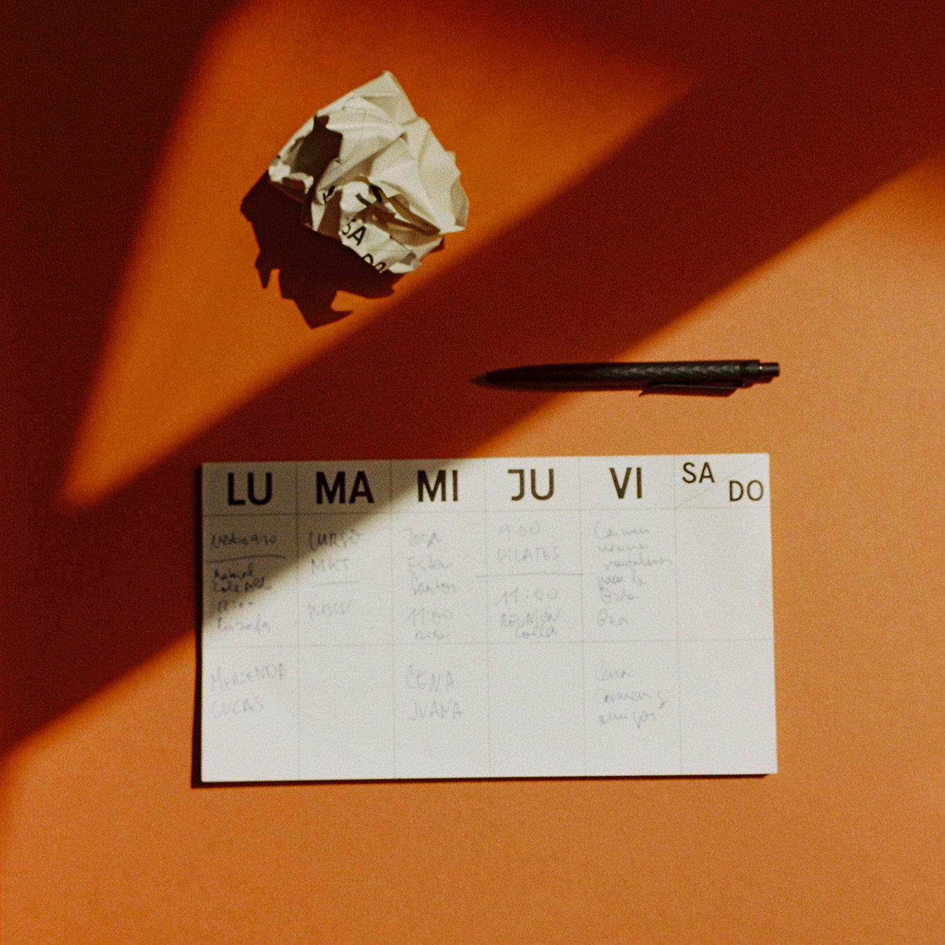 PLANNER SEMANAL ATEMPORAL